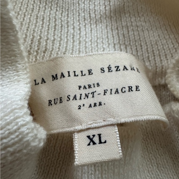 SEZANE Felix Jumper mottled cream size XL - Picture 11 of 13